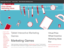Tablet Screenshot of prizewheelmarketing.com